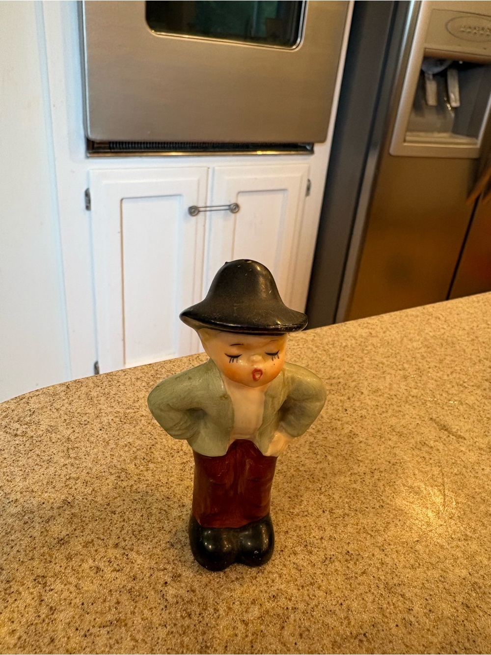 Napco Vintage Ceramic Dutch Boy Figurine salt or pepper shaker